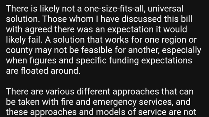 Is my email to a state rep about a failed public safety bill effective?