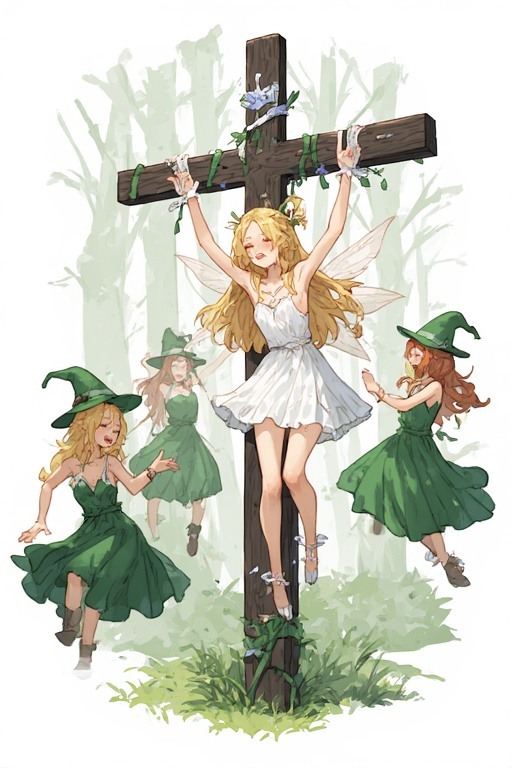 Pagans celebrating Ostara