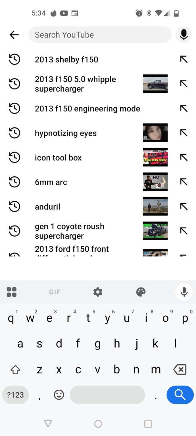 What was your last YouTube search (no cheating)?