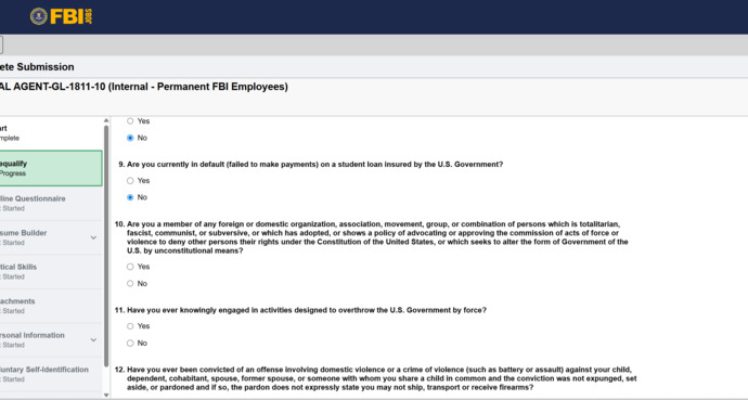 Why does the ICE job application seem so hypocritical about past drug use?
