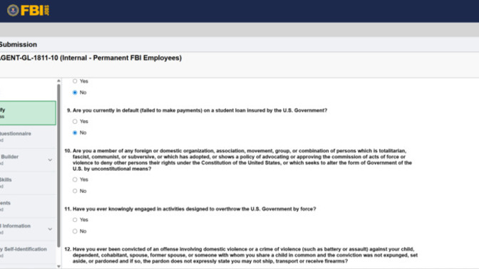 Why does the ICE job application seem so hypocritical about past drug use?
