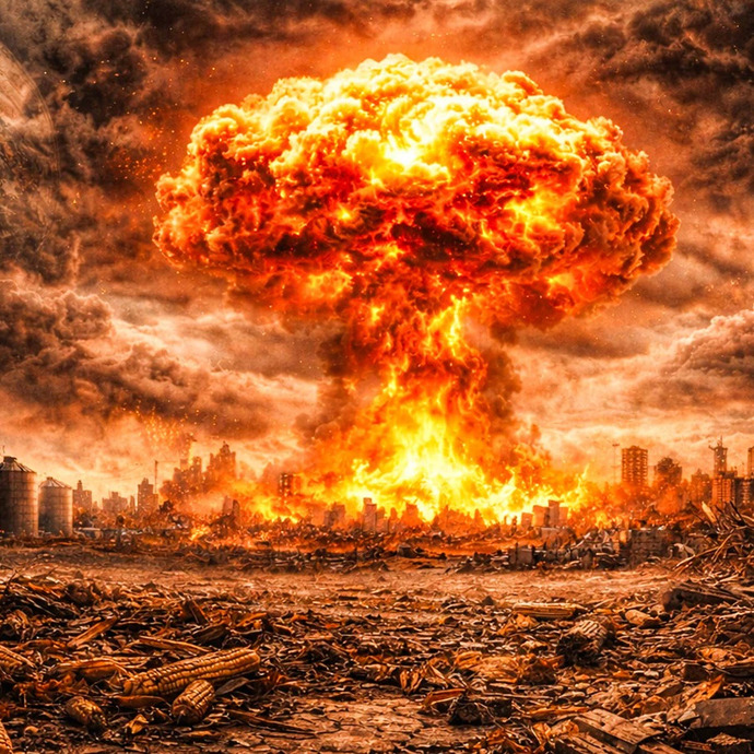 Would Americans support a draft or nuclear strikes to force Iran to surrender?