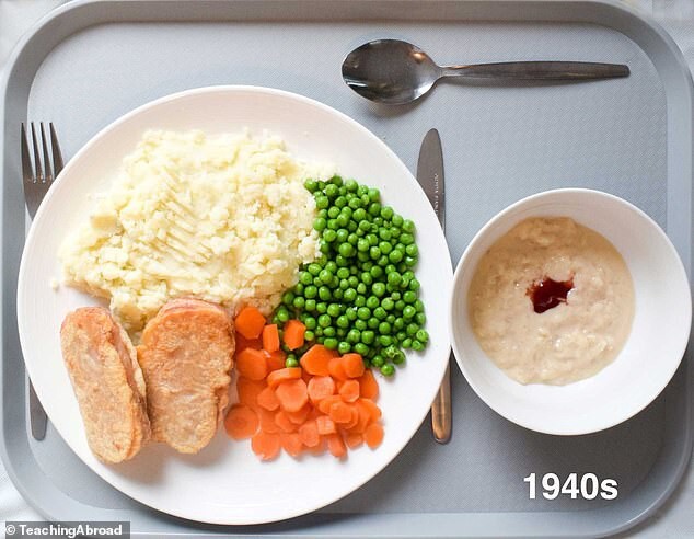 School meals, which decade are we time travelling to?