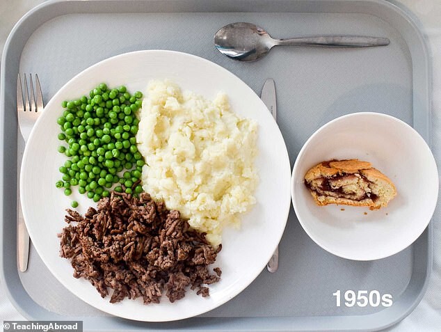 School meals, which decade are we time travelling to?