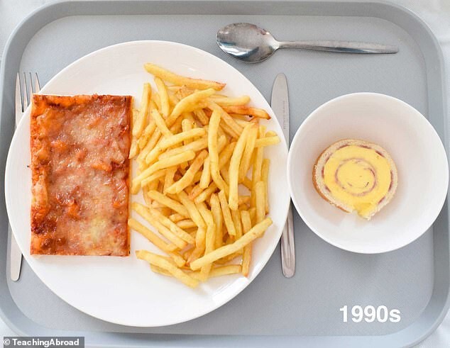 School meals, which decade are we time travelling to?
