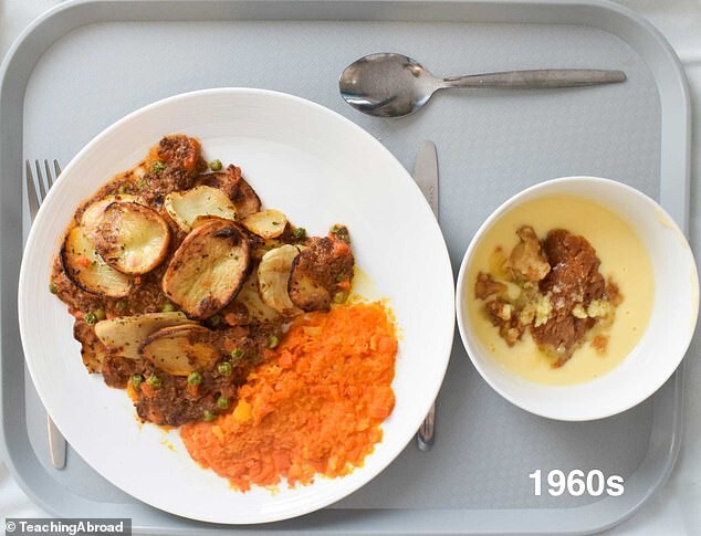 School meals, which decade are we time travelling to?