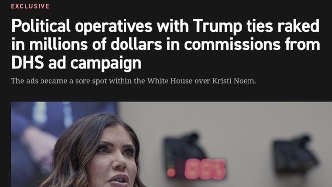 Where is the GOP outrage over Kristi Noem’s $221M ad buy scandal?
