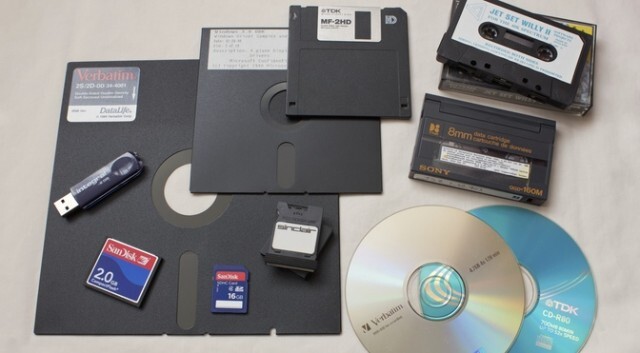 Wow old cassette tapes and floppy disks!