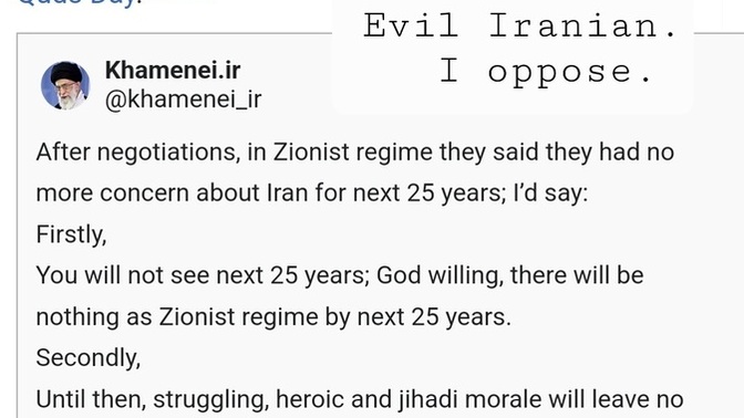 After being informed, will you still say: "Israel attacked Iran for no reason"?