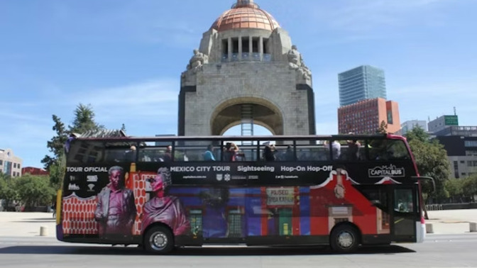 How long is a bus ride from California to Mexico City to visit someone?