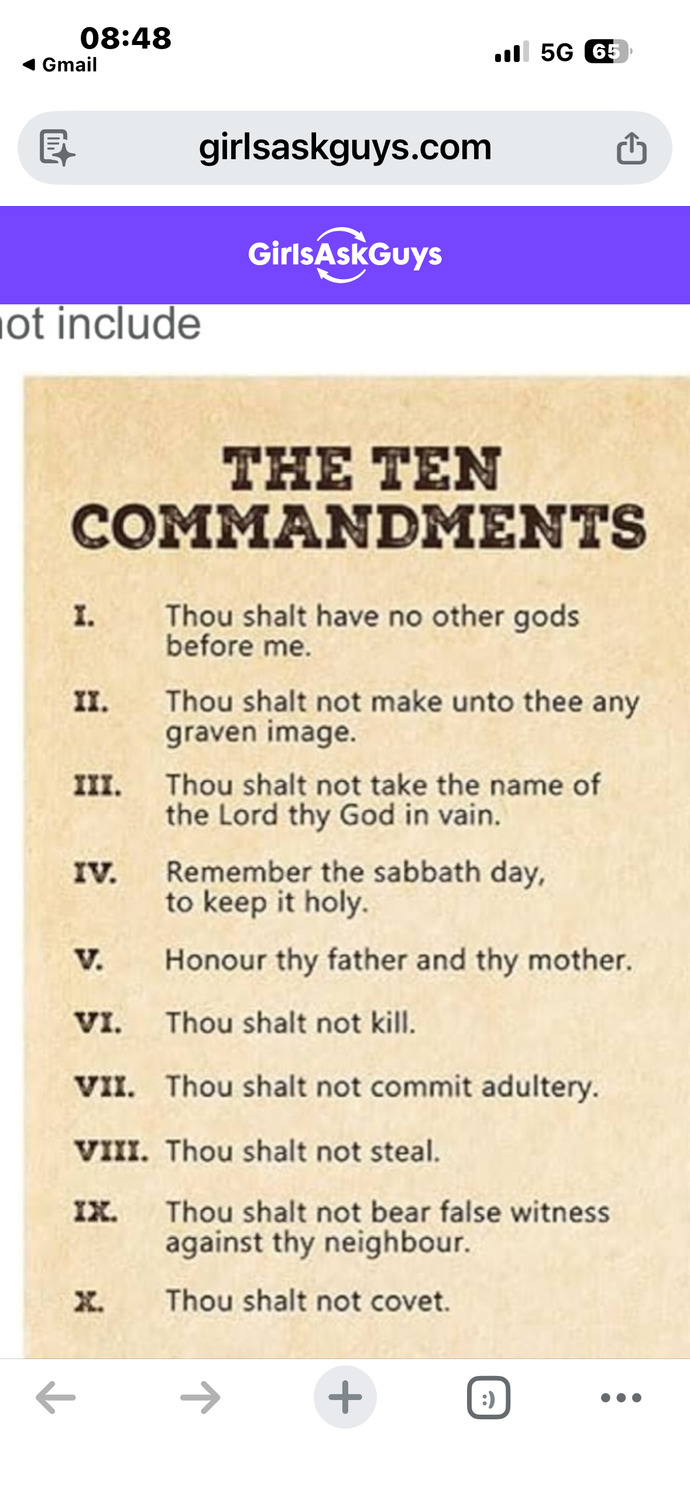 Since Easter is coming up, I thought I'd ask, do you follow the ten commandments or at the very least watch the movie around Easter?