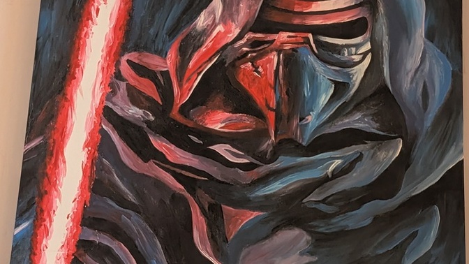 What do you think of these Star Wars paintings my sister made?