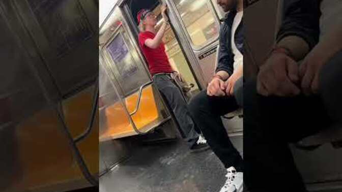 Why are there these strange sights on the New York subway?