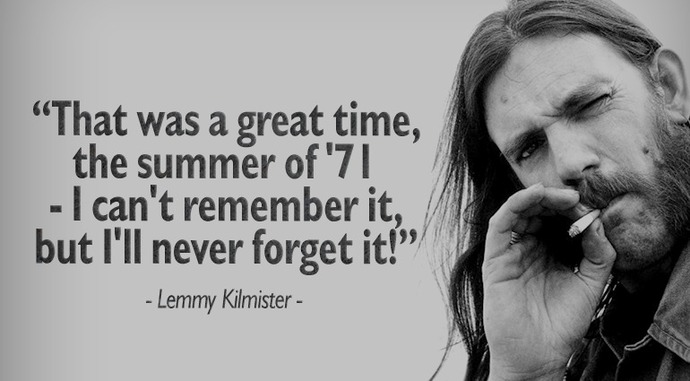 Have you ever had a cant remember it, but I know I had a good time moment?