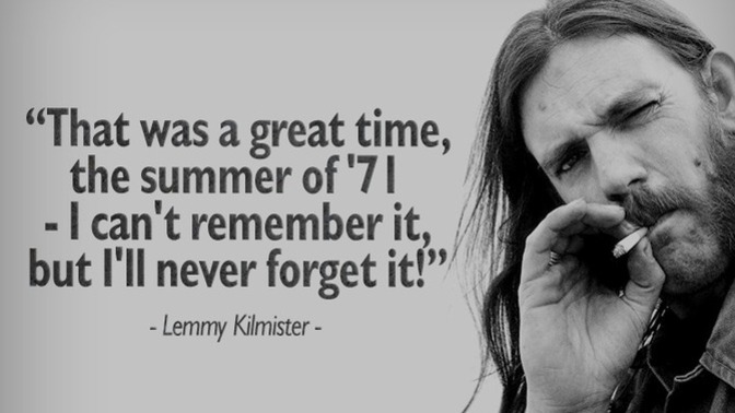 Have you ever had a "can't remember it, but I know I had a good time" moment?