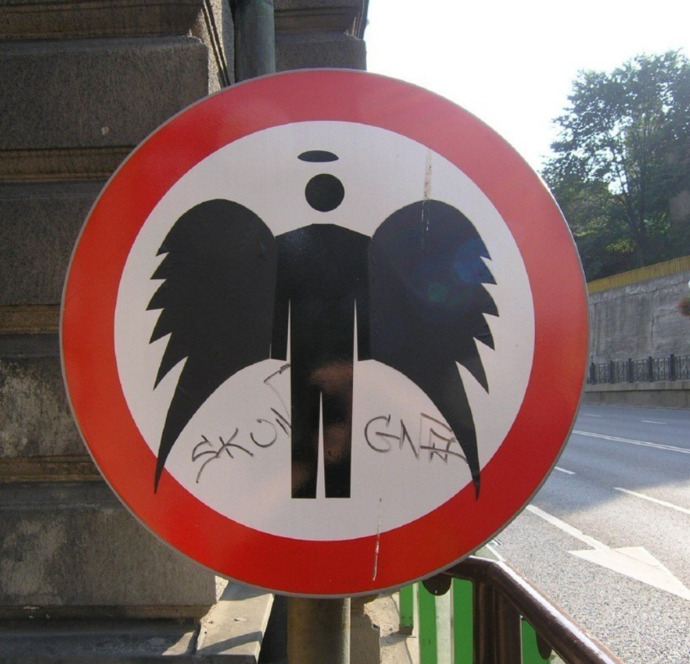 no entry for angels