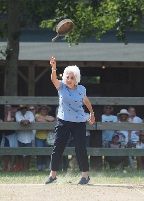 How good can you toss a skillet?