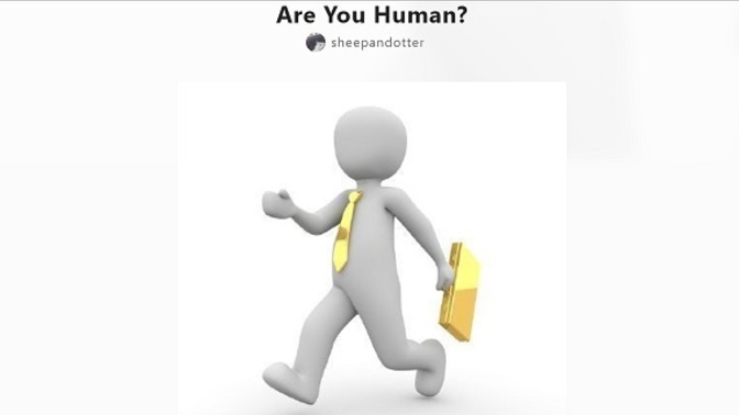 Are You Human? (This question was too short so I added this part)?