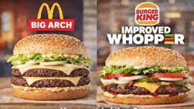 Do women prefer the big arch burger or the whopper?