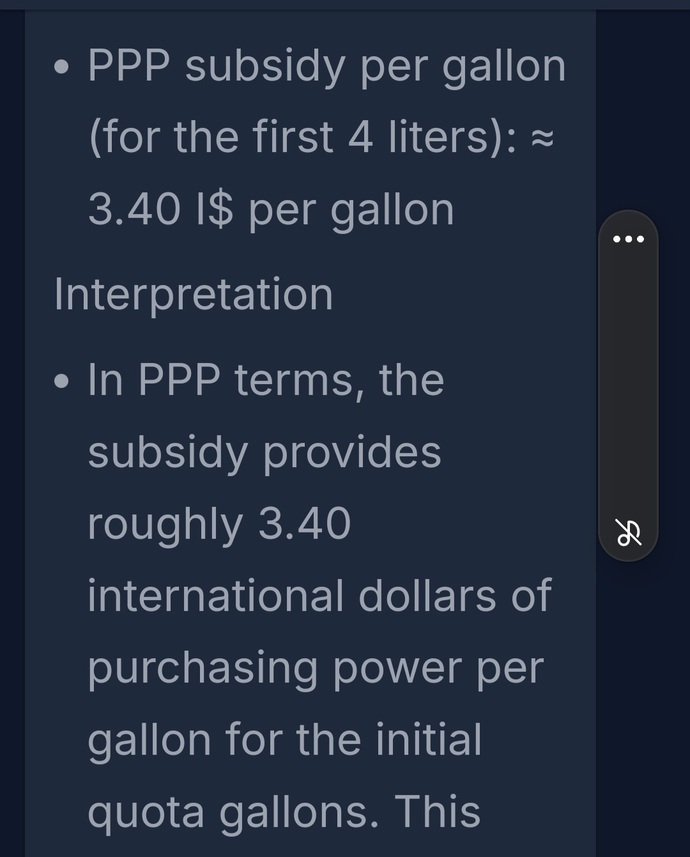 Good news? U. S. gas prices, by PPP rate, are cheaper than Iran so we win?
