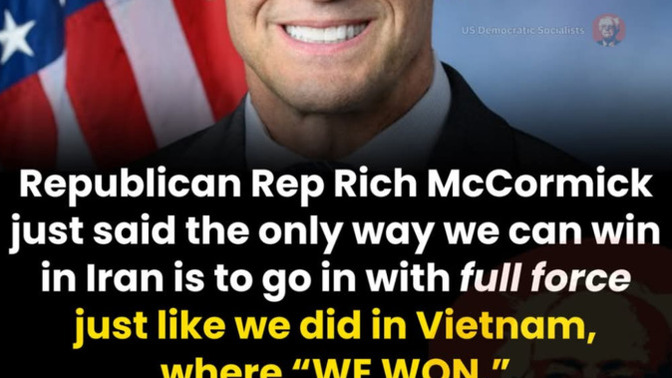 Does Rep. Rich McCormick (R-GA) have any understanding of military history or strategy?