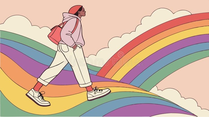 If you could actually physically touch or even walk on a rainbow would you try it?
