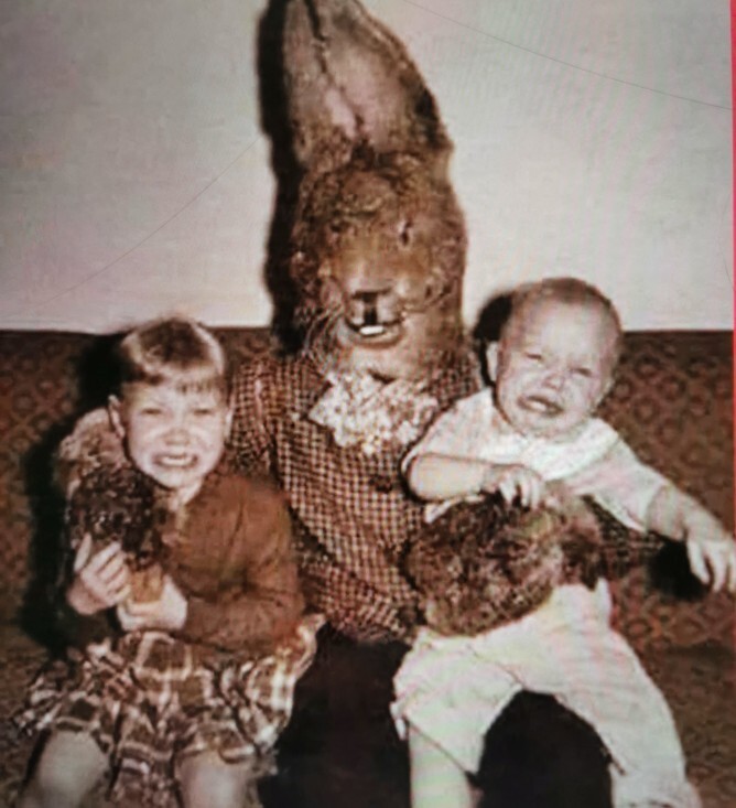 Why dont we take kids to sit on the Easter Bunnys knee?