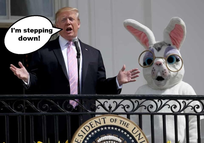 Would President Easter Bunny be an improvement over Trump?