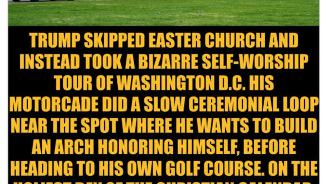 What do you think about MTG's response to Trump's foul mouthed Easter rant saying "he has gone insane"?