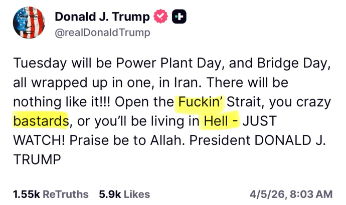 What exact profanity did Trump use in his speech yesterday?