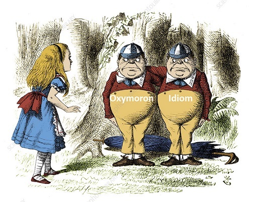 Is it worse to be an oxymoron or an idiom?