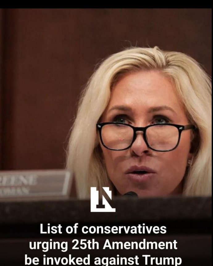What do you think of the growing list of conservatives who are urging the 25th Amendment be invoked against Trump?