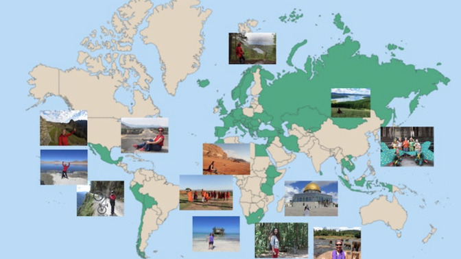 Which countries have you traveled to so far?
