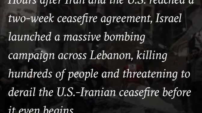 Now that Israel has launched a major attack on Lebanon and Iran says this details the US-Iran ceasefire, what's next?