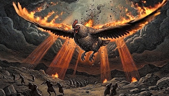 Are chickens the spawn of Satan?