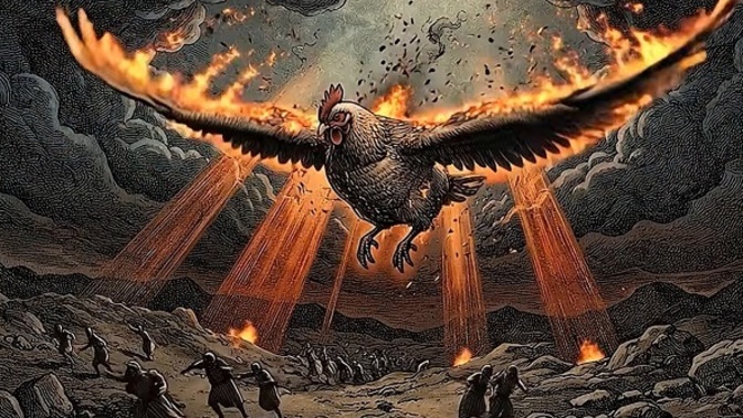 Are chickens the spawn of Satan?