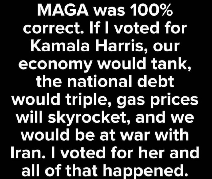 Did I vote for the wrong candidate for President in 2024?