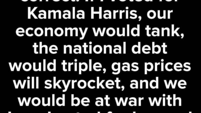 Did I vote for the wrong candidate for President in 2024?