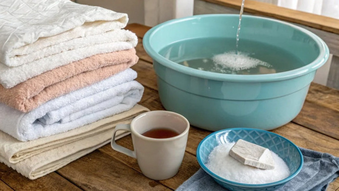 How to wash new towels?