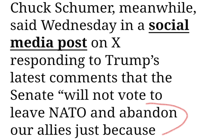 Just to oppose trump or really risk troops?