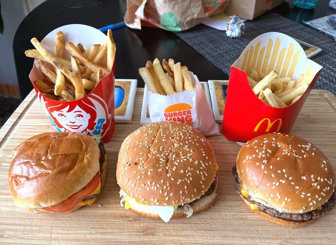 Mcdonalds, Burger King, or Wendys? which burger place would you rather eat at if forced to choose?