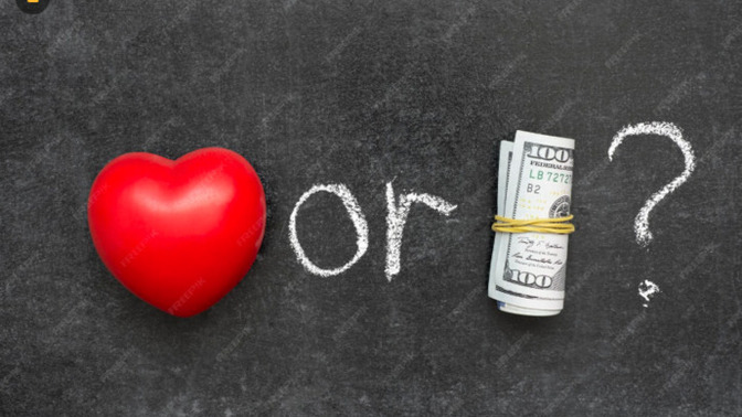 What do you prefer , love or money?