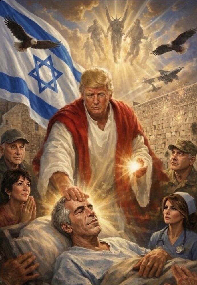 Do you find this Trump Truth Social image blasphemous?