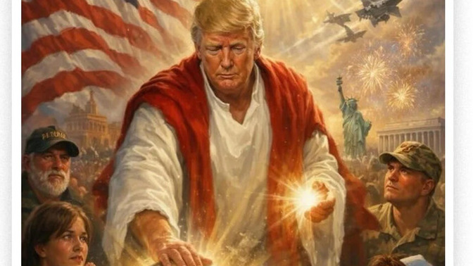 Do you think it’s okay to post yourself as Jesus?