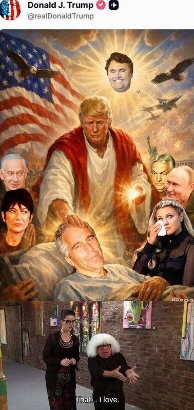 Trump thinks of himself as Jesus apparently. Do you think the MAGA's agree?
