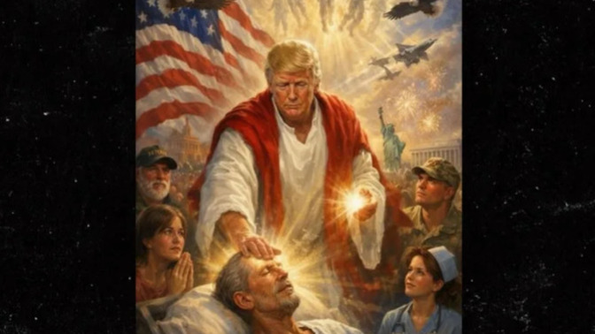 So, who actually believes Trump when he said that this is him being depicted as a "doctor"... WTAF?
