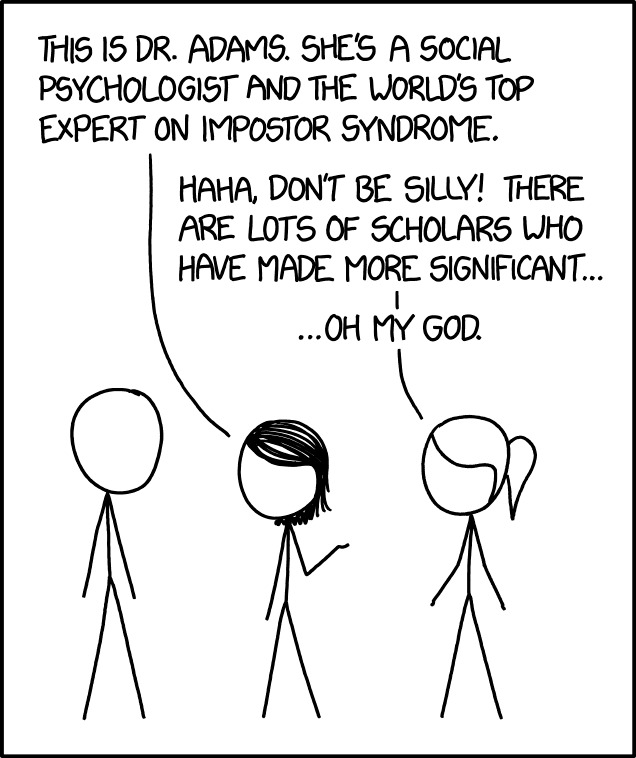 Imposter syndrome comic xkcd 1954