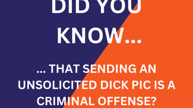 How would you describe a grown man who doesn’t know unsolicited nudes are illegal?