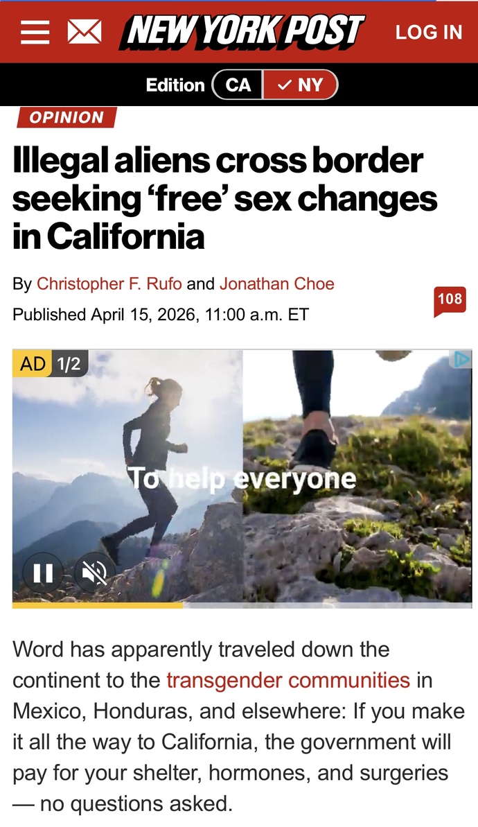 Money and resources are finite. Would you prioritize giving fake boobs to an illegal trans versus providing a life-saving operation for an American?