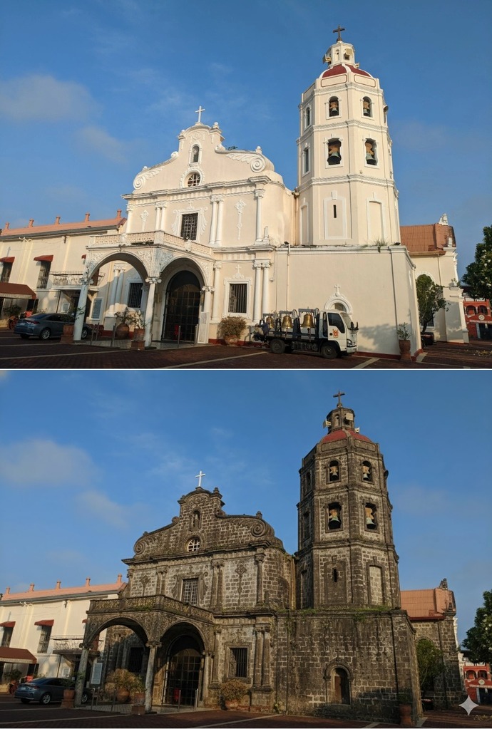 Do you prefer the exposed grey stones or the painted churches?